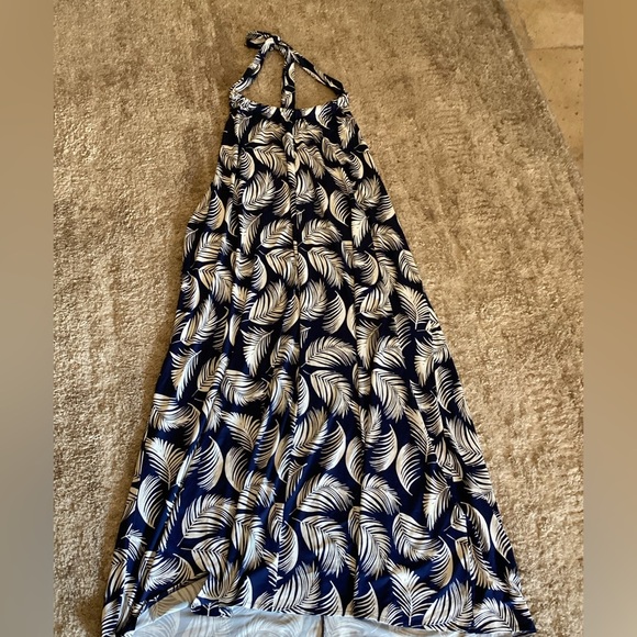 La mer luxe-tie back neck asymmetrical dress-SZ XL - Picture 1 of 3